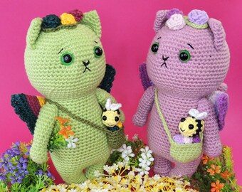 Fairy Cat Crochet Pattern Amigurumi PDF