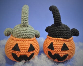 Pumpkin Cat Halloween Crochet Pattern Amigurumi PDF