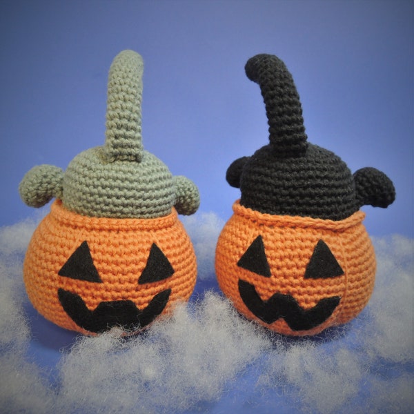 Pumpkin Cat Halloween Crochet Pattern Amigurumi PDF