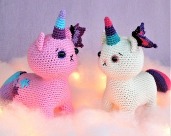 Unicorn Cat Crochet Pattern Amigurumi PDF