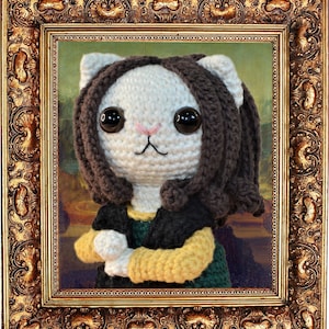 Mona Lisa Cat Crochet Pattern Amigurumi PDF
