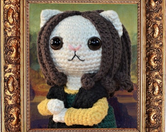Mona Lisa Cat Crochet Pattern Amigurumi PDF
