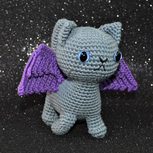 Patrón de ganchillo Amigurumi gato pegaso
