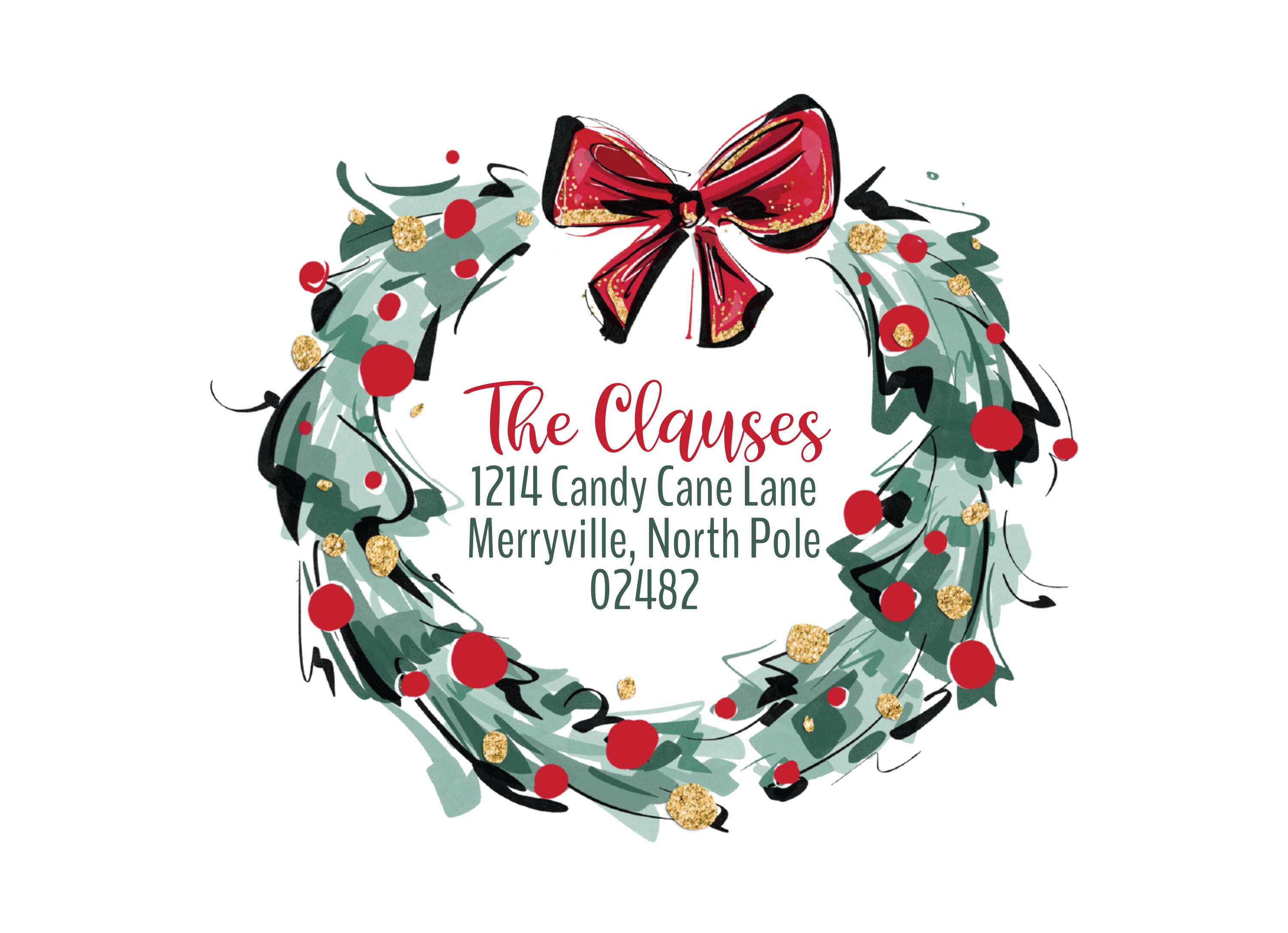 Printable Christmas Envelope Template Christmas Envelope Etsy
