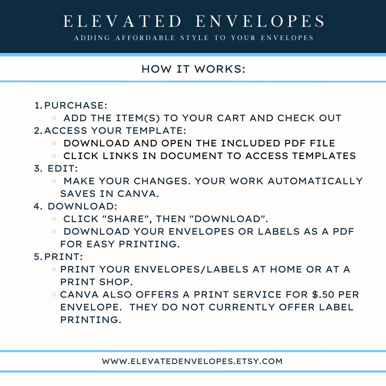 Christmas Digital Envelope Template for Canva Pastel Mistletoe A7 Size