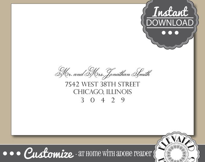 EDITABLE Elegant ENVELOPE Template,Wedding Envelope ADDRESSING,Event,Everyday,Recipient Addressing,Envelope Addressing,Instant Download