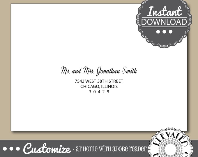 EDITABLE WEDDING ENVELOPE Template,Wedding Envelope Addressing,Event,Everyday,Recipient Addressing,Envelope Addressing,Instant Download