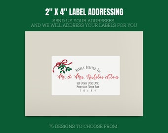 2" x 4" Label Addressing Services