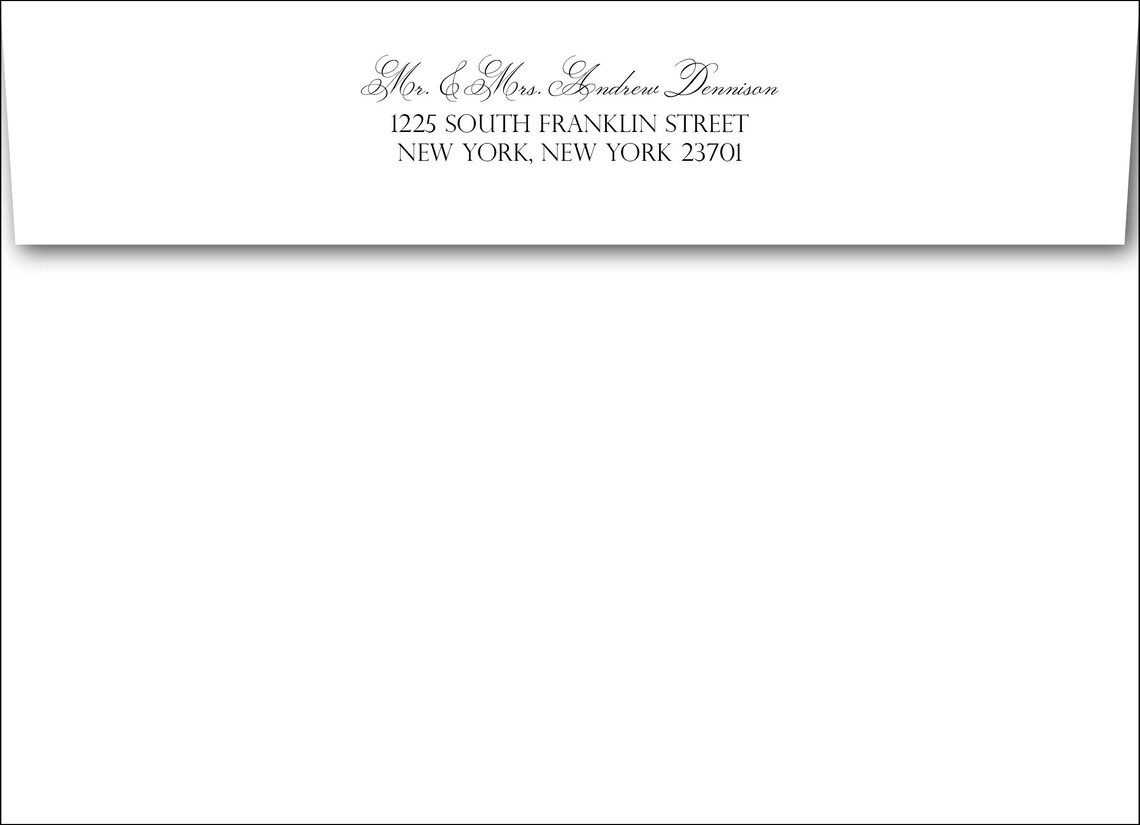 EDITABLE Elegant ENVELOPE Templatewedding Envelope Etsy