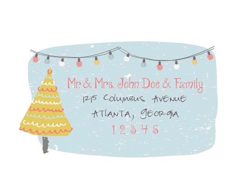 EDITABLE Christmas ENVELOPE Template,Christmas Envelope ADDRESSING,Christmas,Santa,Recipient Addressing,Envelope Addressing,Instant Download
