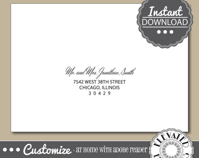 EDITABLE Elegant ENVELOPE Template,Wedding Envelope ADDRESSING,Event,Everyday,Recipient Addressing,Envelope Addressing,Instant Download