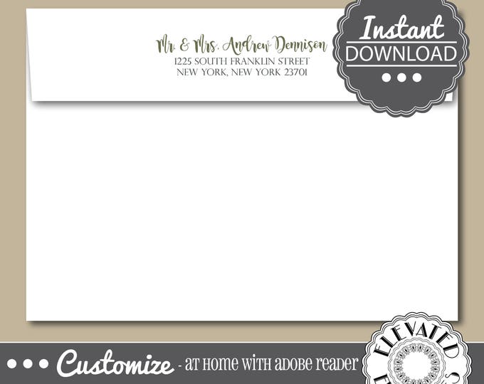 EDITABLE Elegant ENVELOPE Template,Wedding Envelope ADDRESSING,Event,Everyday,Recipient Addressing,Envelope Addressing,Instant Download