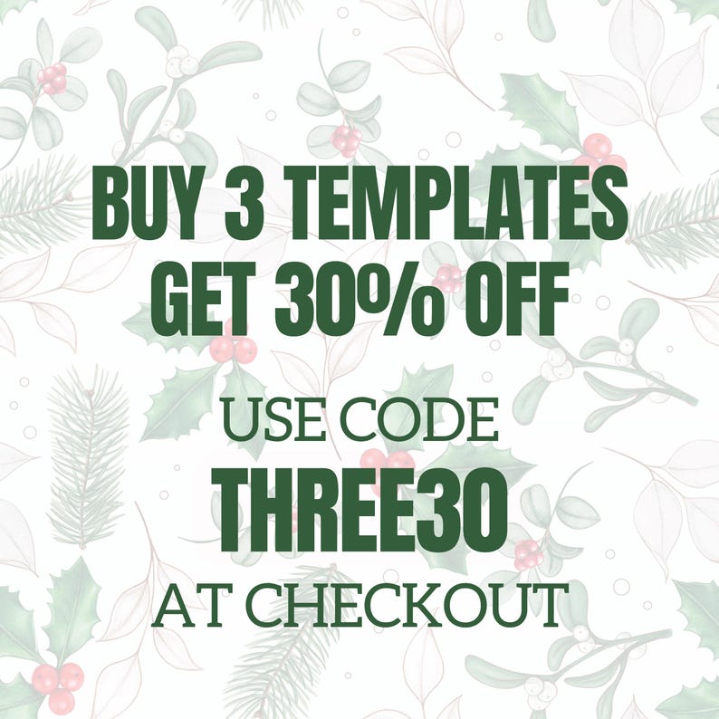 Christmas Envelope Template for Microsoft Word Mail Merge Compatible