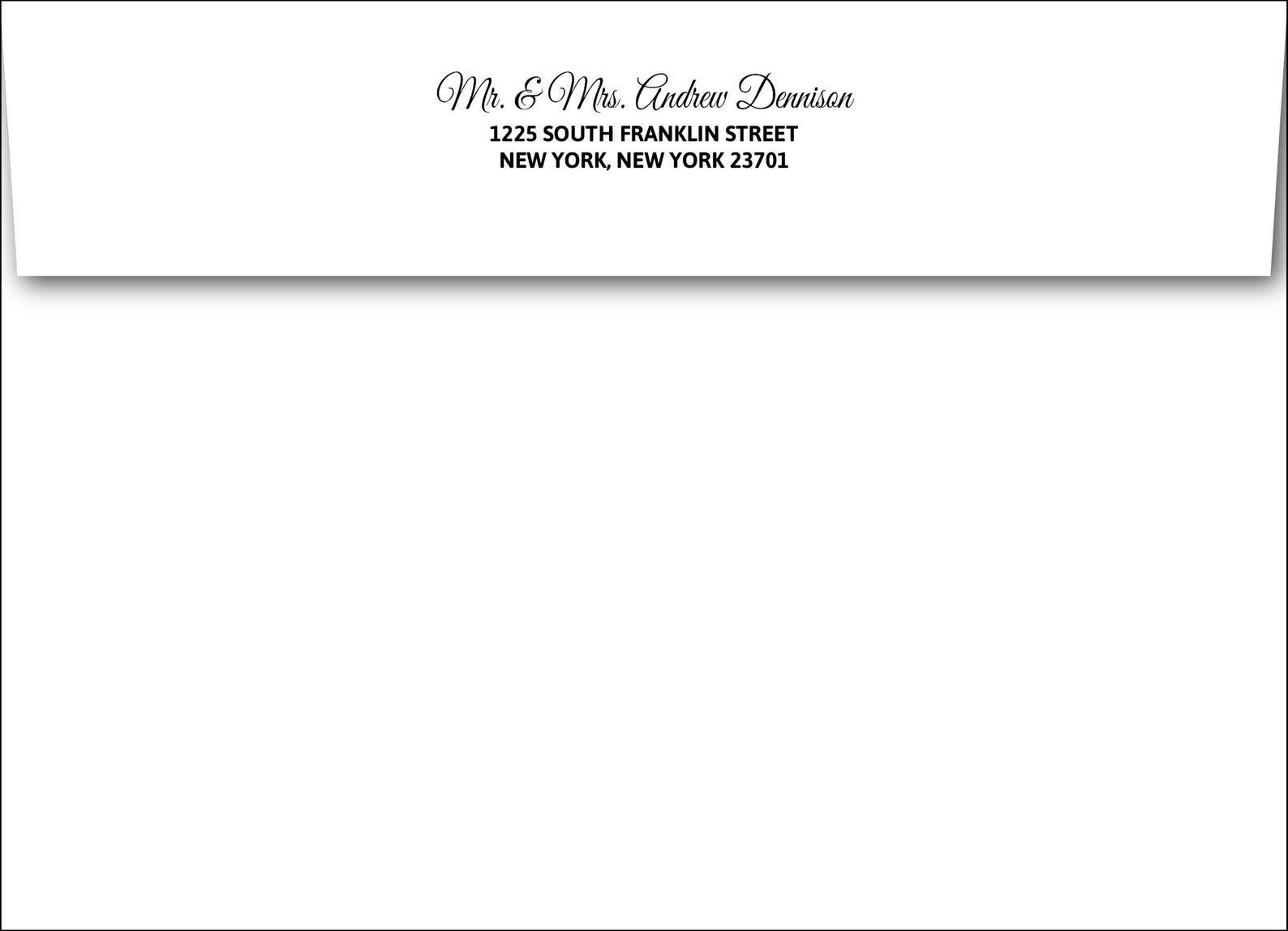 EDITABLE Elegant ENVELOPE Templatewedding Envelope Etsy