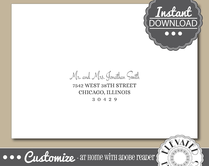 EDITABLE Elegant ENVELOPE Template,Wedding Envelope ADDRESSING,Event,Everyday,Recipient Addressing,Envelope Addressing,Instant Download