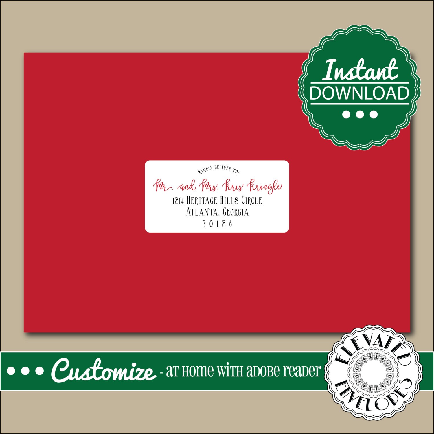 editable address label templateenvelope