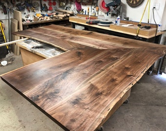 Custom Live Edge Island counter tops