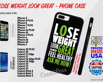 Lose Weight Phone Case for iPhone or Samsung Galaxy-Note for Health, Fitness or Wellness Coach Life, Rubber Herba Independent Distributor