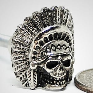 Tirador de armario con forma de calavera de indio nativo americano, pomo para cajón, armario, caja de herramientas, manija, Apache