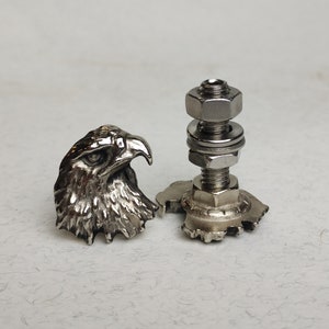 Custom Eagle License Plate Bolts - Harley, Car, Truck, Motorcycle, Chopper