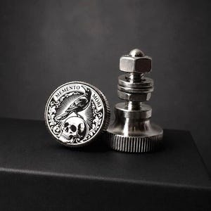 Memento Mori gekartelde kentekenplaatbout, M6 motorfietsschroef, aangepaste hardware