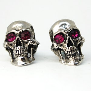 motorcycle License plate custom bolts,pink eyes skull screws,biker gift,badass,hatley davidson for most motorcycles