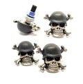 License plate,custom bolts,windshield screw,biker,gift,skull,crossbones,black,helmet,motorcycle,chopper,badass,bobber,motorbike,bike,husband product logo