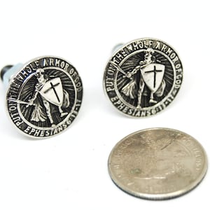 Victory number License plate bolts ,Put On The Whole Armor Of God,St Paul,Ephesians 6, screw,windshield,Cross,Knight,Protect,Templar