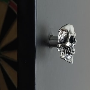 Tirador de cajón de puerta de calavera, gabinete, armario, tirador, perilla, caja de herramientas, manija, armario, celta, cueva del hombre, regalo para él,