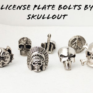 license plate bolts screws for Motorcycle number tag frame, custom Gift