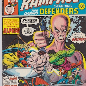 Original Rampage the Daring Comic. 36 pages. Archive Gift box. Star Wars Poster, Sal Buscema ,Hulk , Magneto, Doctor Strange January 25 1978