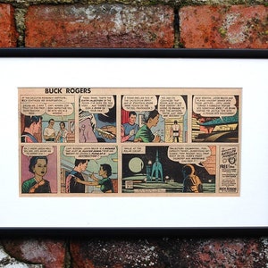 Buck Rogers. Original Comic. Mounted, Framed. Perfect Birthday, Christmas Gift. by George Tuska. 28th August 1960. Only 1 Available