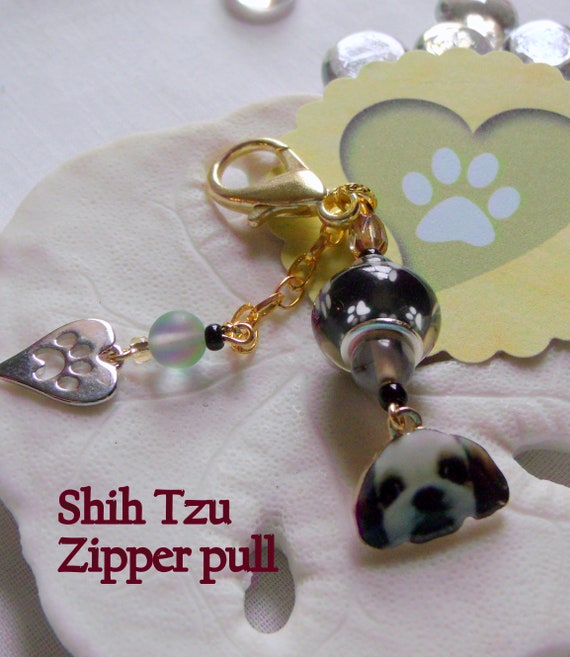 Shih Tzu Puppy Dog Lovers Angel Wings Memory Leather Necklace