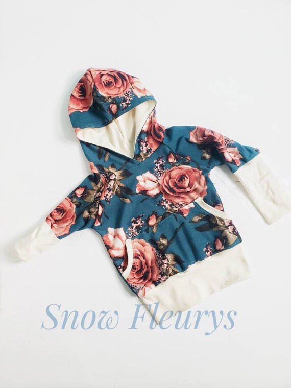 winter floral hoodie i