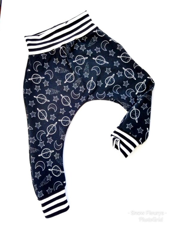 Planet and space harem pants
