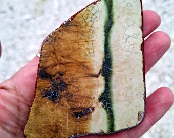 Unique Croatian Gift: Wonderful Adriatic Sea Tile Shard - Vintage Beach Treasure, Large Beach Addict Gift