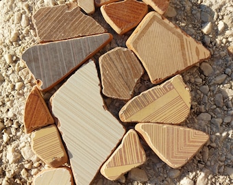 Create Your Own Beach Haven - Authentic Adriatic Sea Ceramics Decorated With Stripes (Perfect Croatian Gift), Beach Combing Pottery Finds