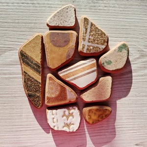 Colorful Sea Ceramics Shards: Croatian Beachcombing Finds For Jewelry