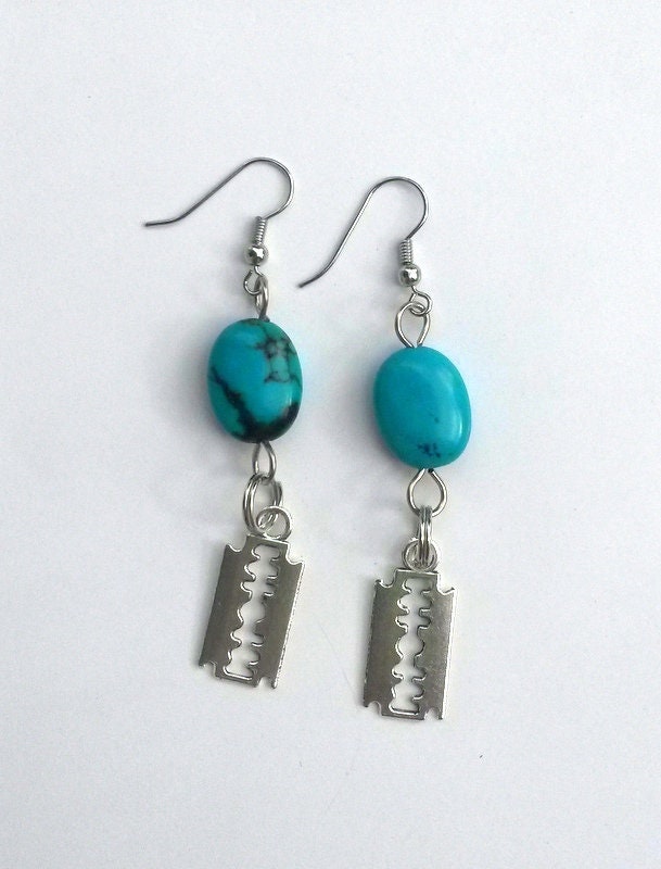 Turquoise Dangle Blue Earrings Unique Gifts For Women | Etsy