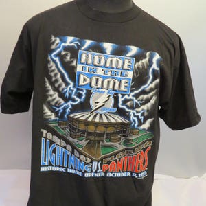 Tampa Bay Lightning Shirt - First Game in the Thunderdome - Logo 7 - Men's XL