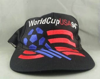1994 Wrold Cup of Soccer Hat - Large Oversized Graphic - By Adidas - Snapback
