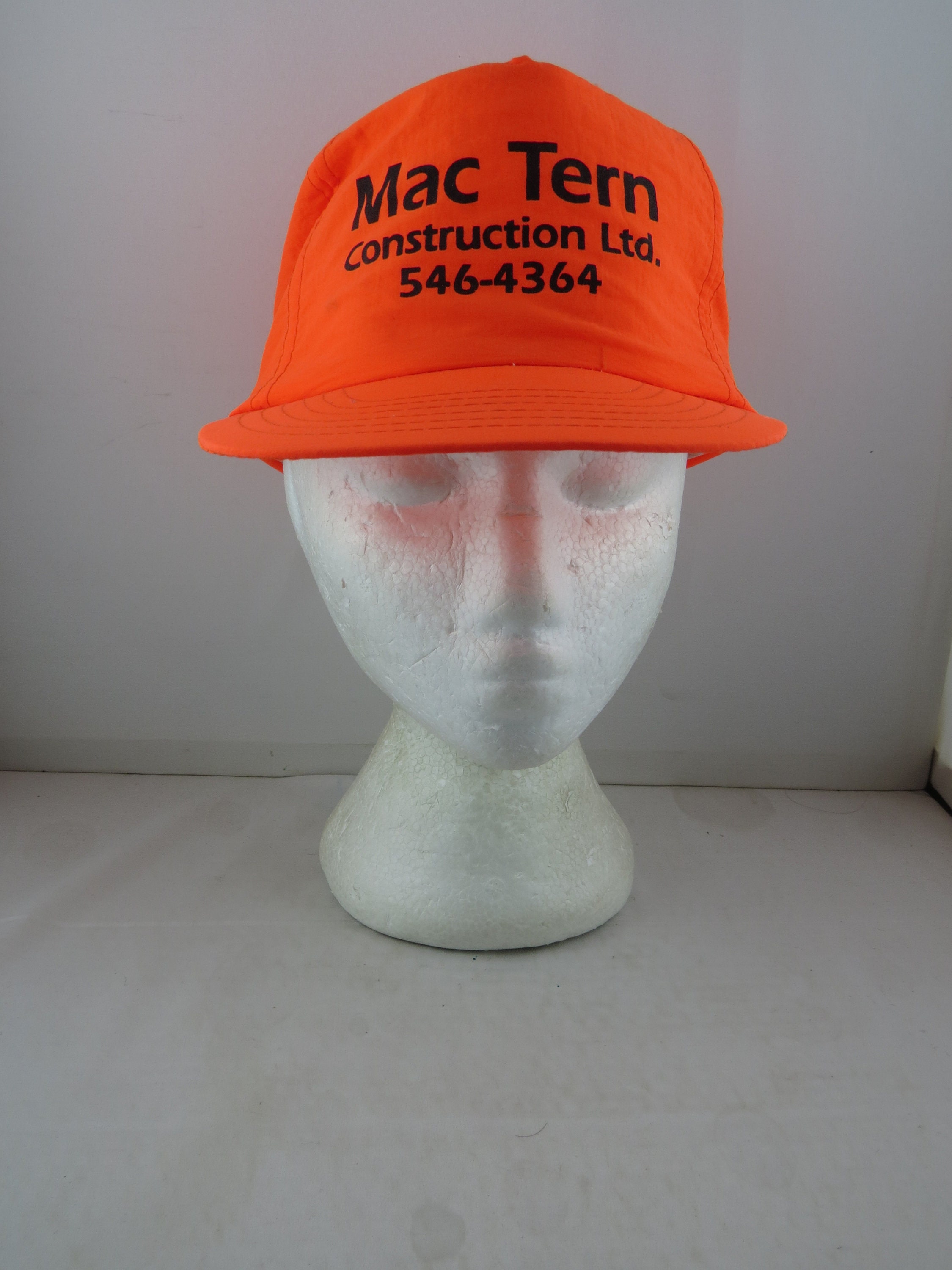 Vintage Neon Nylon Hat - Mac Tern Neon Green - Adult Snapback