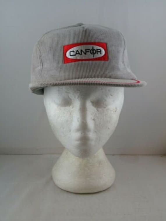 Vintage Corduroy Logging Hat - Canfor - Adult Snap