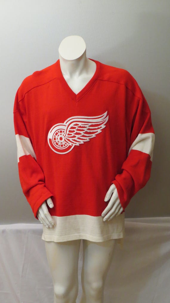 vintage detroit red wings jersey