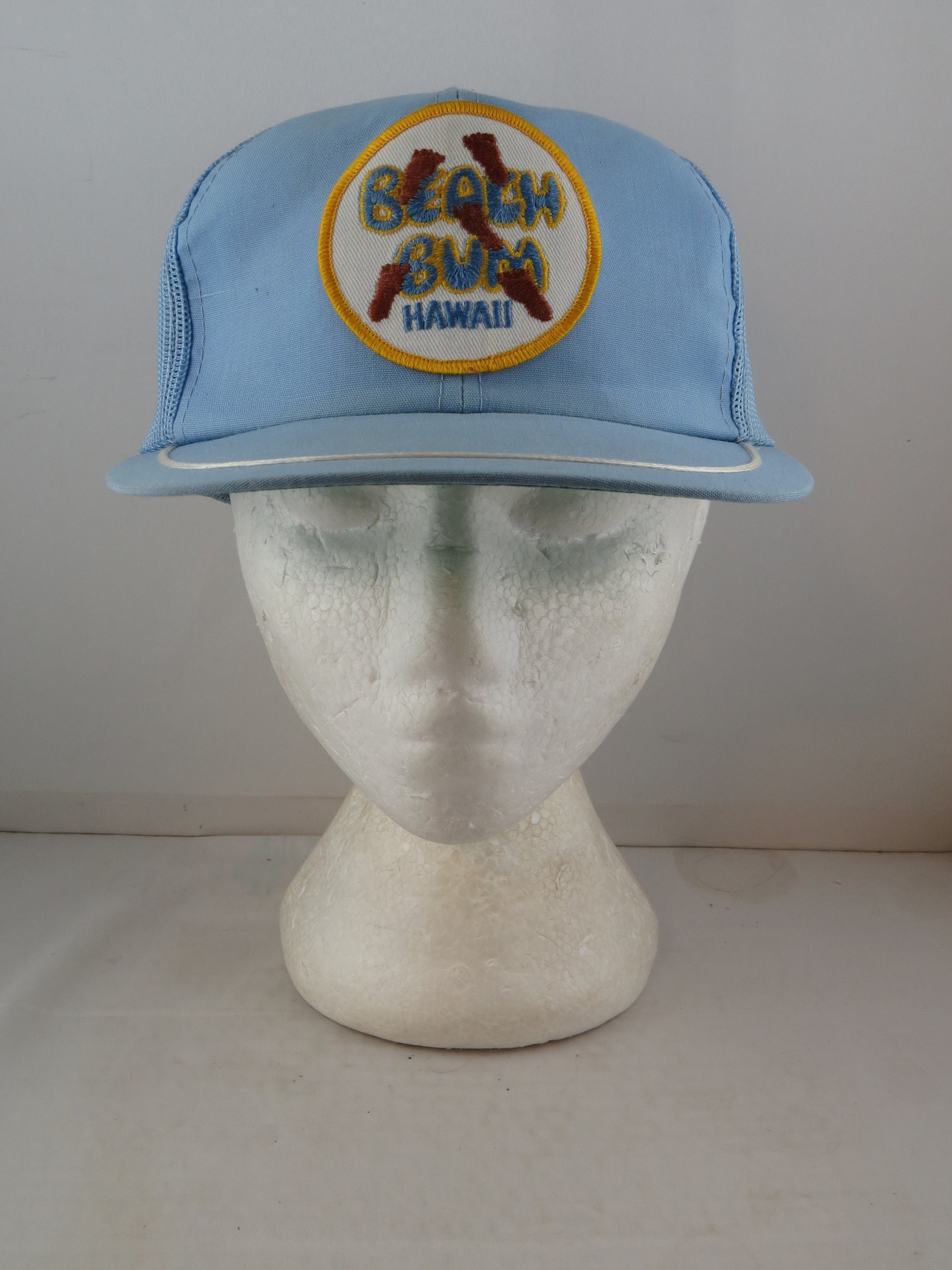 Vintage Patched Tourist Hat Beach Bum 