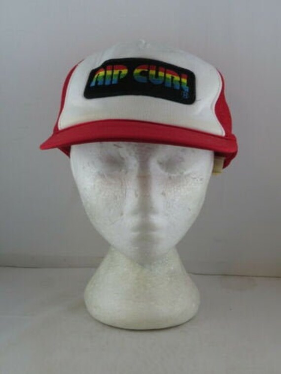 Vintage Surf Hat Rip Curl Rainbow Patch 