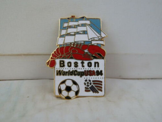World Cup of Soccer Pin Inlaid Pin 1994 Final Los Angeles by Peter David