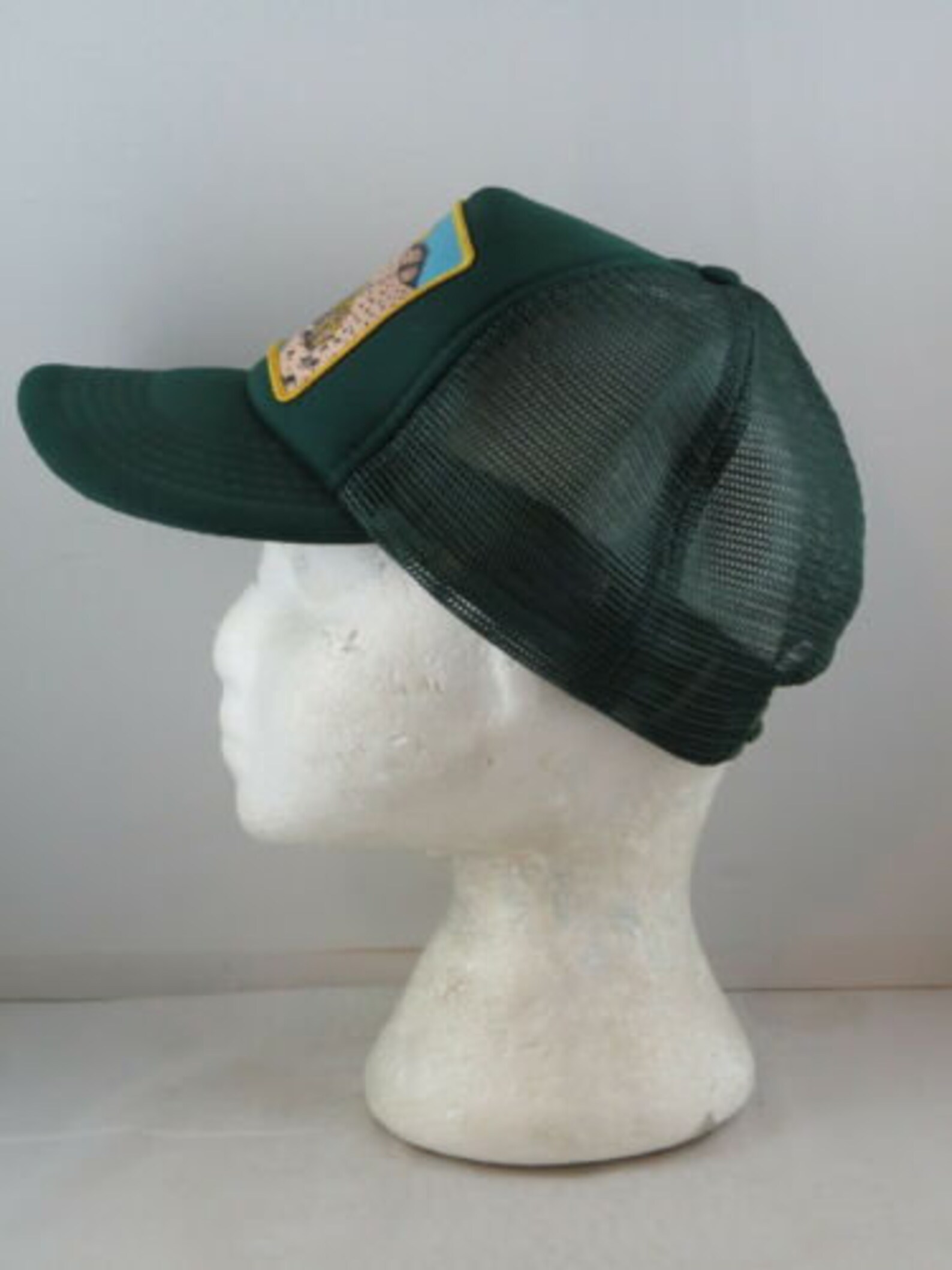 Vintage Patched Logger Hat Log the Stein Adult Trucker Etsy