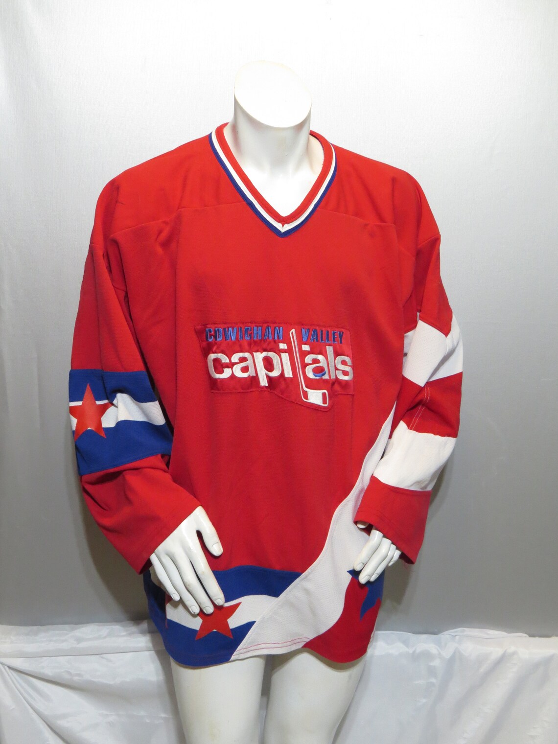 Cowichan Valley Capitals Jersey VTG Away Red by AK Etsy