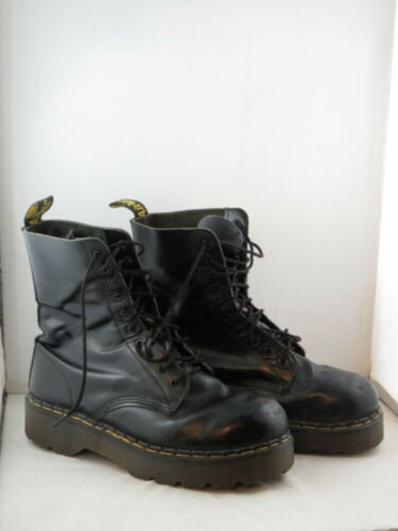 Botas Vintage Dr Martens Dedos de Acero de 10 Hoyos Talla | Etsy España